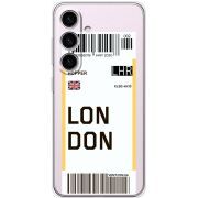 Прозорий чохол BoxFace Samsung Galaxy S25 Ticket London