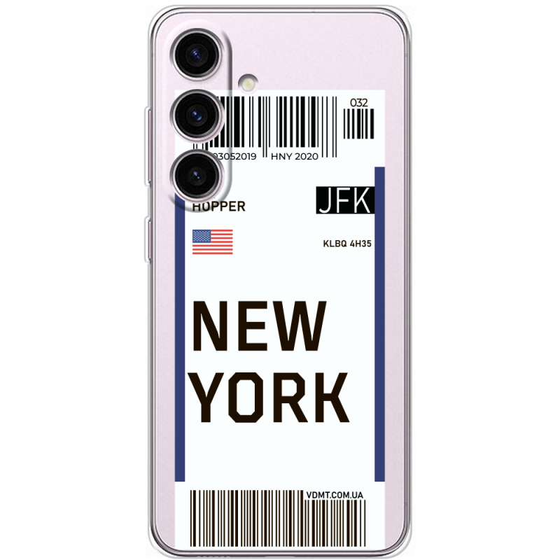 Прозорий чохол BoxFace Samsung Galaxy S25 Ticket New York