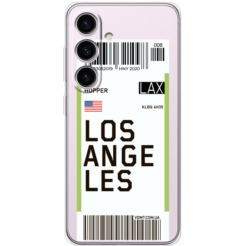Прозорий чохол BoxFace Samsung Galaxy S25 Ticket Los Angeles