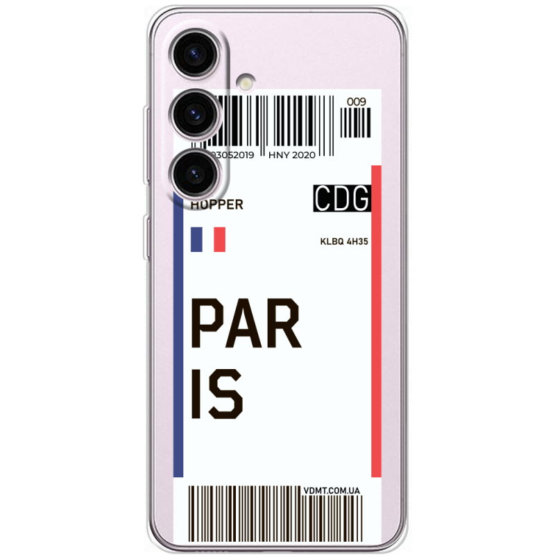 Прозорий чохол BoxFace Samsung Galaxy S25 Ticket Paris