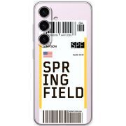 Прозорий чохол BoxFace Samsung Galaxy S25 Ticket Springfield