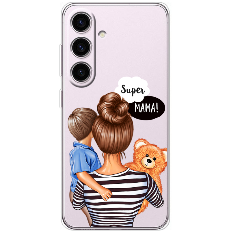 Прозорий чохол BoxFace Samsung Galaxy S25 Super Mama and Son