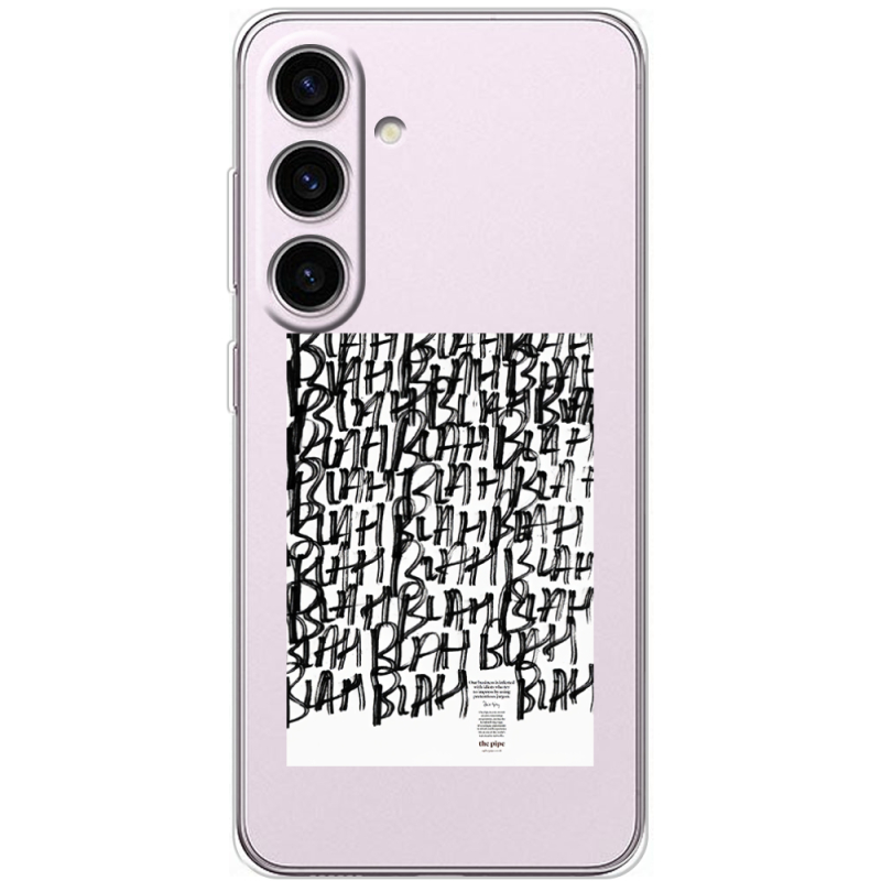 Прозорий чохол BoxFace Samsung Galaxy S25 Blah Blah