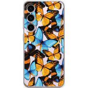 Прозорий чохол BoxFace Samsung Galaxy S25 Butterfly Morpho