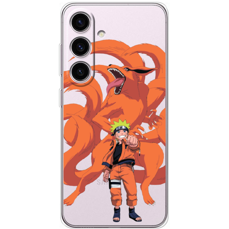 Прозорий чохол BoxFace Samsung Galaxy S25 Naruto and Kurama