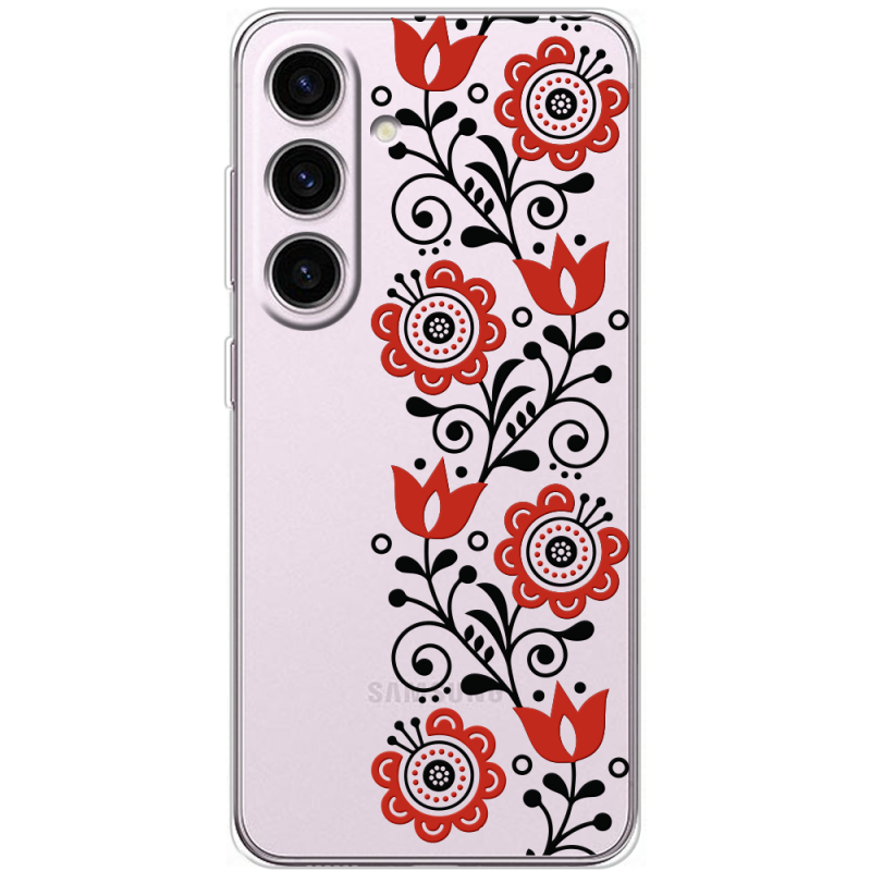 Прозорий чохол BoxFace Samsung Galaxy S25 Ethno Ornament