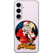 Прозорий чохол BoxFace Samsung Galaxy S25 Cool Santa