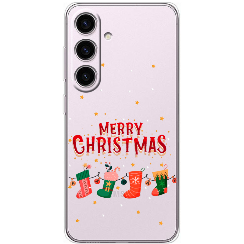 Прозорий чохол BoxFace Samsung Galaxy S25 Merry Christmas