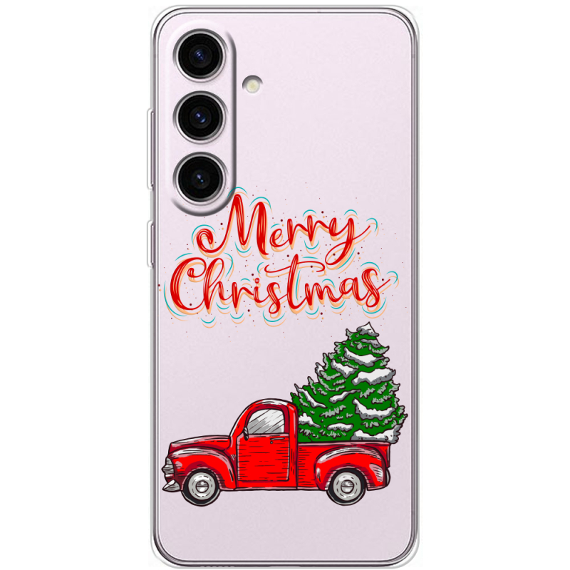Прозорий чохол BoxFace Samsung Galaxy S25 Holiday Car