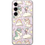 Прозорий чохол BoxFace Samsung Galaxy S25 Unicorns