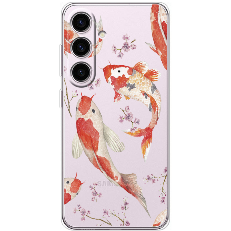Прозорий чохол BoxFace Samsung Galaxy S25 Japanese Koi Fish