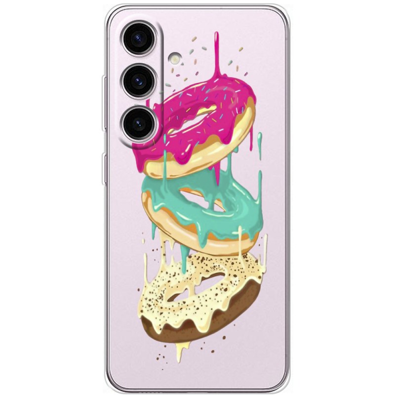 Прозорий чохол BoxFace Samsung Galaxy S25 Donuts