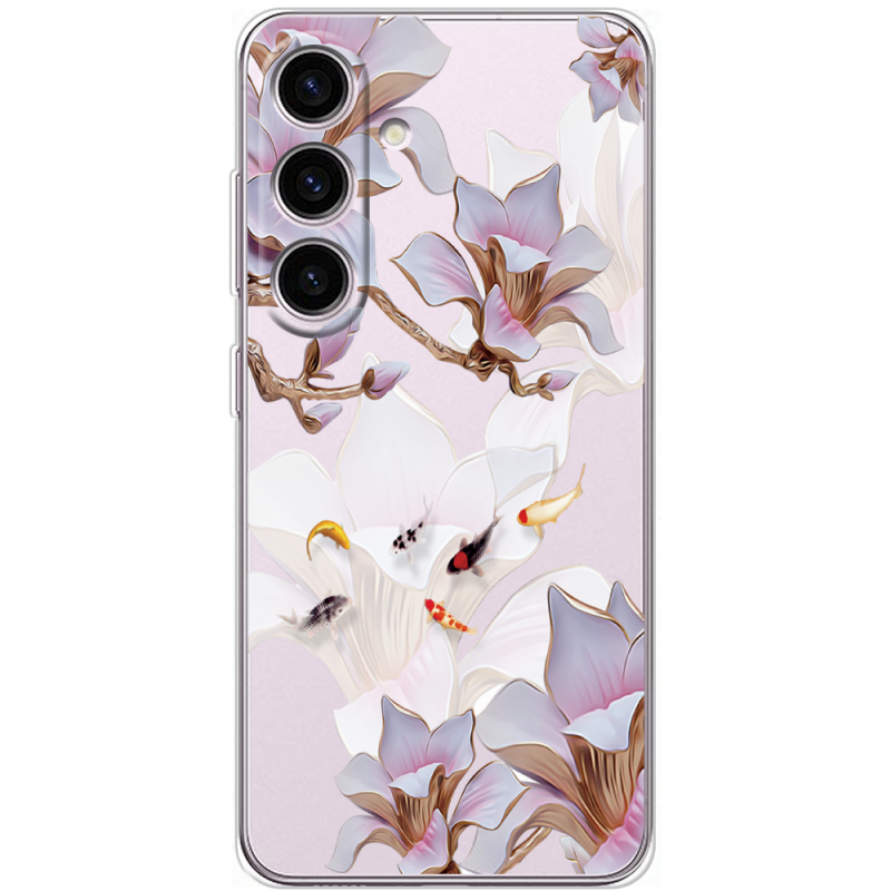 Прозорий чохол BoxFace Samsung Galaxy S25 Chinese Magnolia