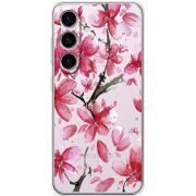 Прозорий чохол BoxFace Samsung Galaxy S25 Pink Magnolia