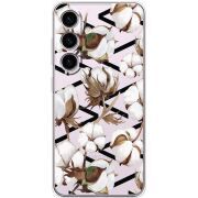 Прозорий чохол BoxFace Samsung Galaxy S25 Cotton flowers