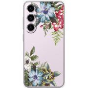 Прозорий чохол BoxFace Samsung Galaxy S25 Floral
