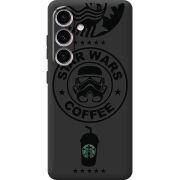 Черный чехол BoxFace Samsung Galaxy S25 Dark Coffee