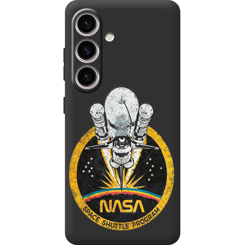 Черный чехол BoxFace Samsung Galaxy S25 NASA Spaceship