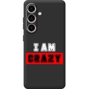 Черный чехол BoxFace Samsung Galaxy S25 I'm Crazy