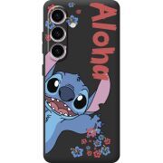 Черный чехол BoxFace Samsung Galaxy S25 Гавайський друг Stich