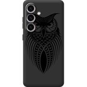 Черный чехол BoxFace Samsung Galaxy S25 Owl