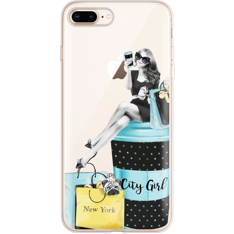 Прозрачный чехол Uprint Apple iPhone 7/8 Plus City Girl