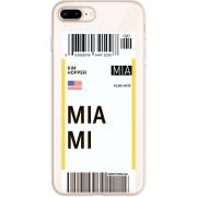 Прозрачный чехол Uprint Apple iPhone 7/8 Plus Ticket Miami