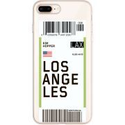 Прозрачный чехол Uprint Apple iPhone 7/8 Plus Ticket Los Angeles