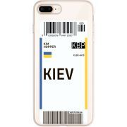 Прозрачный чехол Uprint Apple iPhone 7/8 Plus Ticket Kiev
