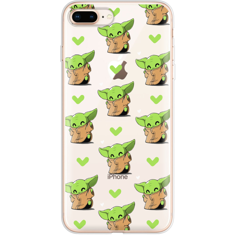 Прозрачный чехол Uprint Apple iPhone 7/8 Plus Pattern Baby Yoda