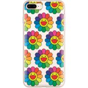 Прозрачный чехол Uprint Apple iPhone 7/8 Plus Hippie Flowers