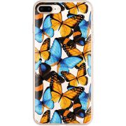 Прозрачный чехол Uprint Apple iPhone 7/8 Plus Butterfly Morpho