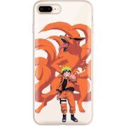 Прозрачный чехол Uprint Apple iPhone 7/8 Plus Naruto and Kurama