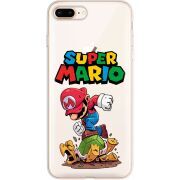 Прозрачный чехол Uprint Apple iPhone 7/8 Plus Super Mario