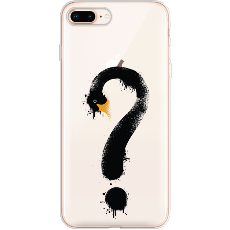 Прозрачный чехол Uprint Apple iPhone 7/8 Plus Swan question