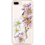 Прозрачный чехол Uprint Apple iPhone 7/8 Plus Cherry Blossom