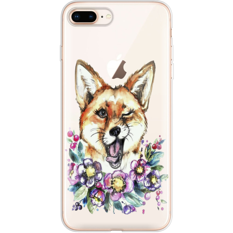 Прозрачный чехол Uprint Apple iPhone 7/8 Plus Winking Fox