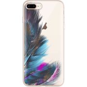 Прозрачный чехол Uprint Apple iPhone 7/8 Plus Feathers