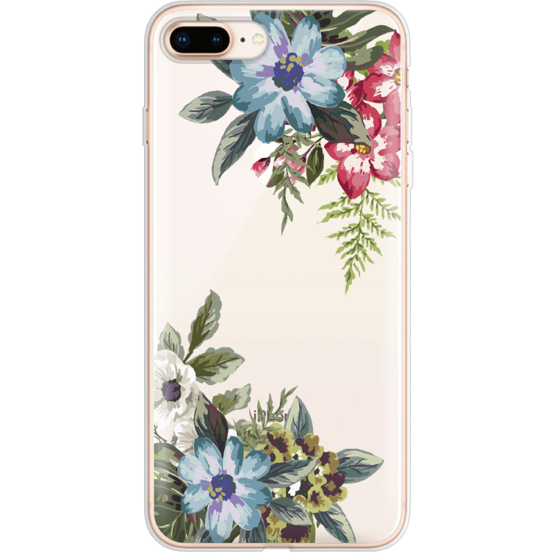 Прозрачный чехол Uprint Apple iPhone 7/8 Plus Floral