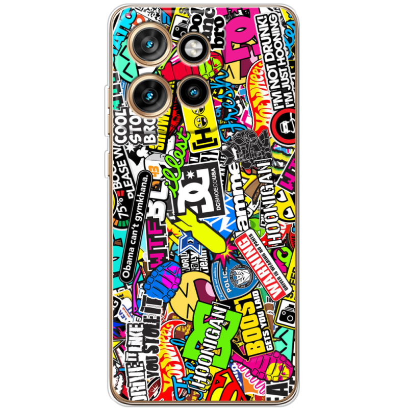 Чохол BoxFace Motorola Edge 50 Neo Multicolored Inscriptions