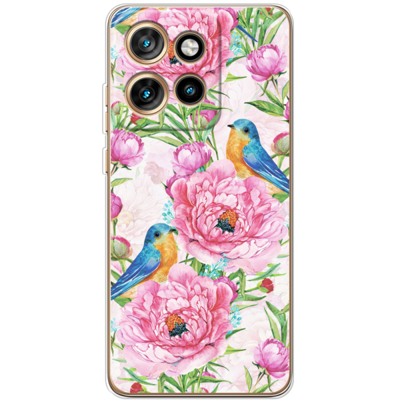 Чохол BoxFace Motorola Edge 50 Neo Birds and Flowers