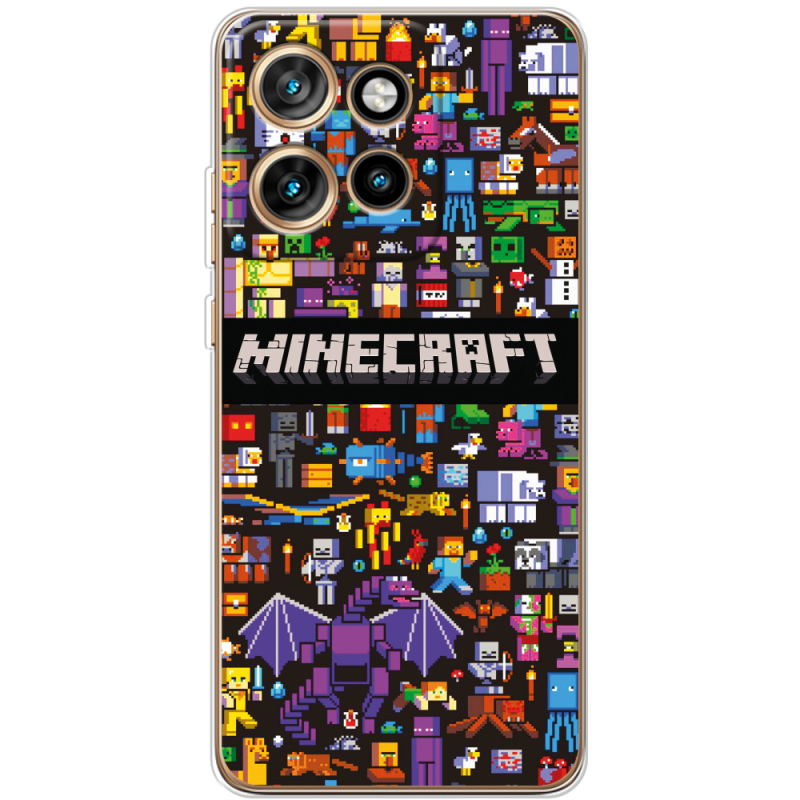 Чохол BoxFace Motorola Edge 50 Neo Minecraft Mobbery