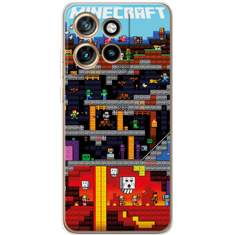 Чохол BoxFace Motorola Edge 50 Neo Minecraft Lode Runner