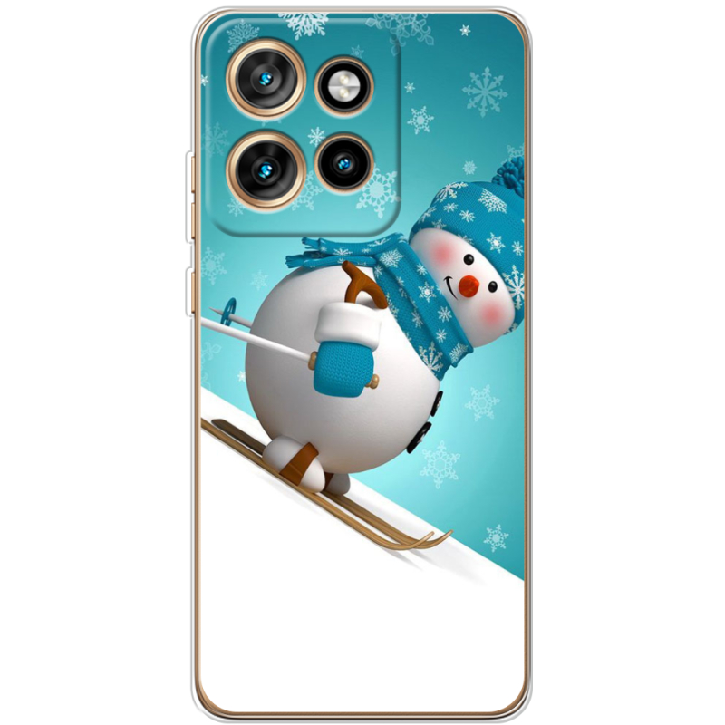 Чохол BoxFace Motorola Edge 50 Neo Skier Snowman