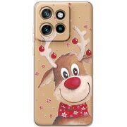 Прозорий чохол BoxFace Motorola Edge 50 Neo Winter Deer