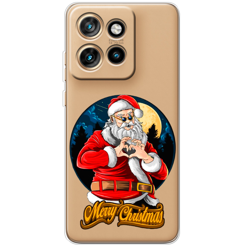 Прозорий чохол BoxFace Motorola Edge 50 Neo Cool Santa