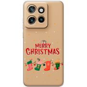 Прозорий чохол BoxFace Motorola Edge 50 Neo Merry Christmas