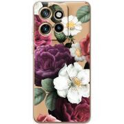 Прозорий чохол BoxFace Motorola Edge 50 Neo Floral Dark Dreams