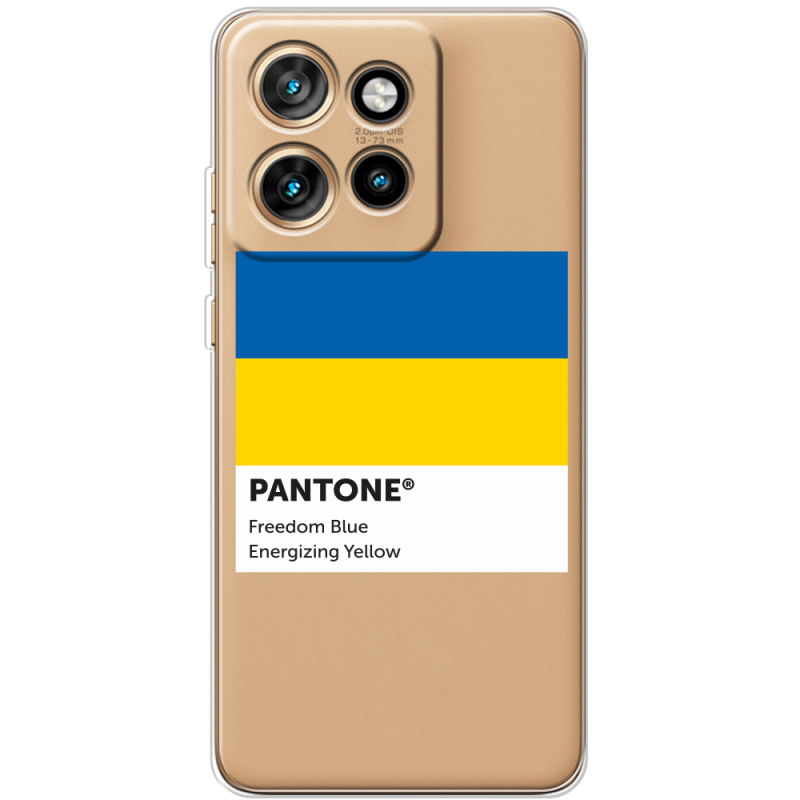 Прозорий чохол BoxFace Motorola Edge 50 Neo Pantone вільний синій