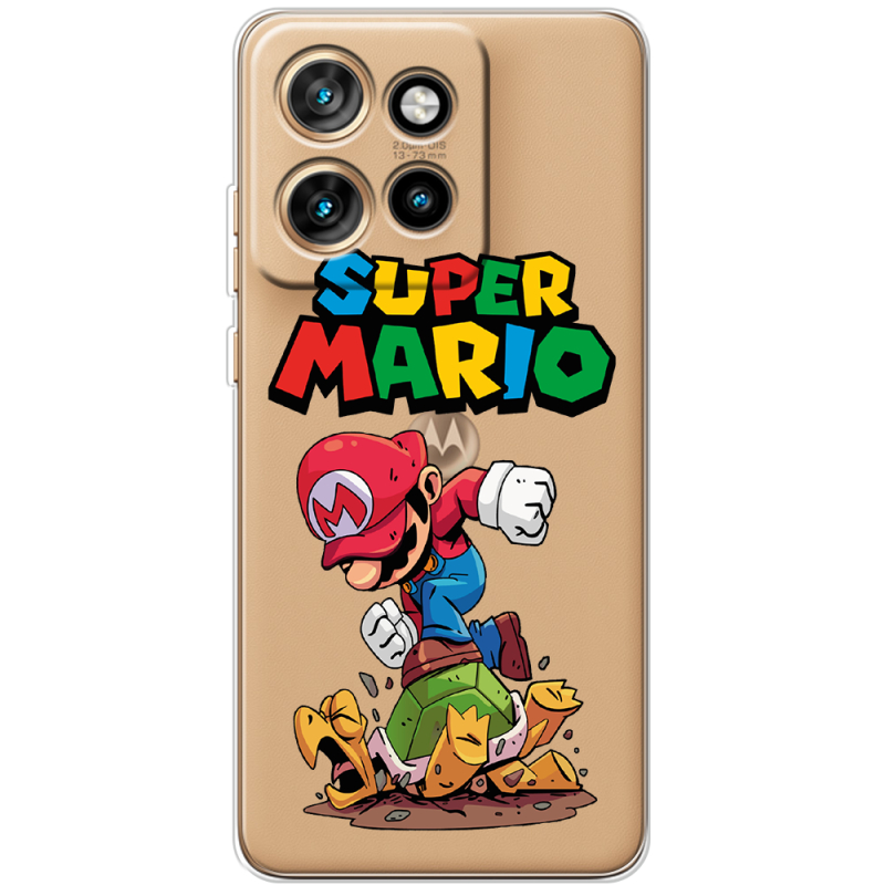 Прозорий чохол BoxFace Motorola Edge 50 Neo Super Mario